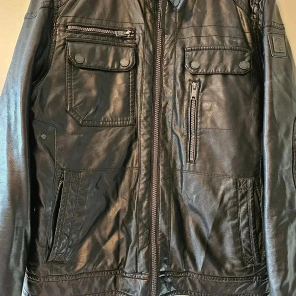 Projek Raw Vegan Leather Moto Biker Jacket Black Size Medium. - Picture 7 of 16